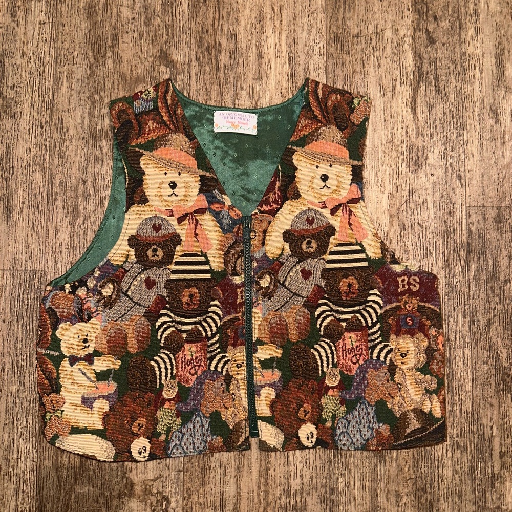 Adorable Teddy Bear Vest size s/xs
